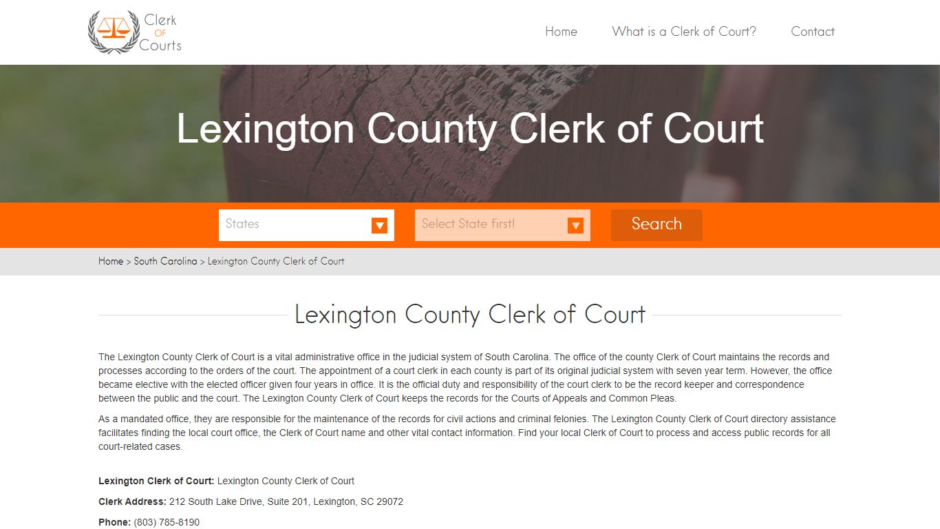 Lexington County Clerk of Court